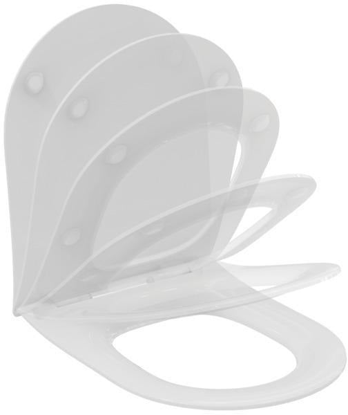 Ideal Standard WC-Sitz Blend Curve Sandwich Softclosing Weiß – Duroplast mit Absenkautomatik