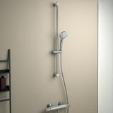 Ideal Standard Ceratherm T25 Brausethermostat mit 900 mm Brausestange und 3-Funktions-Handbrause, Chrom