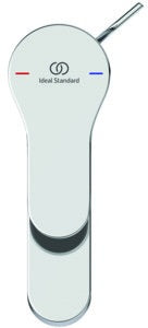 IDEAL STANDARD Cerabase Waschtischarmatur H60, Chrom, mit Metall-Ablaufgarnitur, 106 mm Auslauf