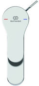 IDEAL STANDARD Cerabase Waschtischarmatur H60, Chrom, mit Metall-Ablaufgarnitur, 106 mm Auslauf