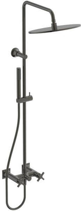 Ideal Standard Duschsystem Joy Neo mit Brausearmatur, Kreuzgriffen und Kopfbrause in Chrom
