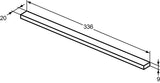 Ideal Standard i.life A Waschtischset 60 cm mit Unterschrank und chrom Griff, Weiß matt