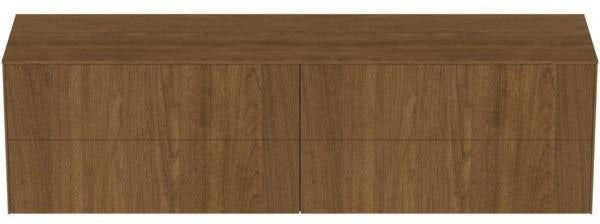 Ideal Standard WT-Unterschrank Conca, 4 Auszüge, ohne Ausschnitt, 1987x505x550 mm, Walnuss Dunkel