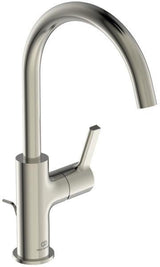 IDEAL STANDARD Joy Waschtischarmatur – Einhandhebelmischer mit Ablaufgarnitur, Brushed Gold, 169 mm Ausladung
