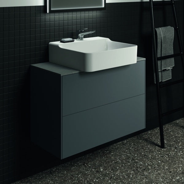 Ideal Standard Conca Waschtischunterschrank 800 mm, 2 Auszüge, Push-Open, Weiß