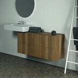 Ideal Standard WT-Unterschrank Conca, 2 Auszüge, ohne Ausschnitt, 1202x373x550 mm, Weiß