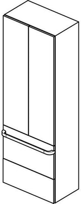Ideal Standard Front Tonic II für obere Schublade 600 mm, hellgrau lackiert – RV084FA