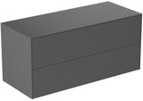 Ideal Standard WT-Unterschrank Conca 1202 mm, 2 Auszüge, Push-Open, Softclose, Weiß Matt
