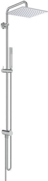 IDEAL STANDARD Duschsystem Ceratwist T25 M – mit Hand- und Kopfbrause, höhenverstellbar, Chrom