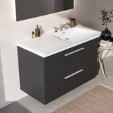 Ideal Standard Möbelwaschtisch La Dolce Vita 1060 mm, 3 Hahnlöcher, Ablage links, Weiß