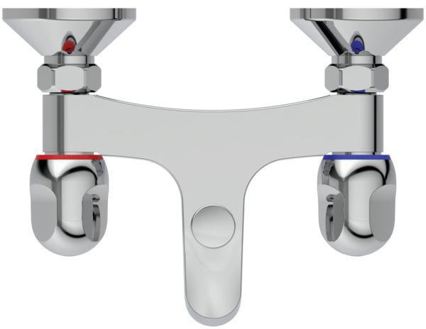 IDEAL STANDARD Alpha Badearmatur Zweigriff Chrom 153 mm Ausladung – Wandmontage