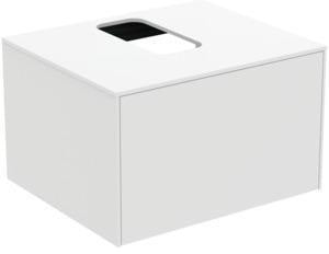 Ideal Standard Conca WT-Unterschrank 602 mm, 1 Auszug, Push-Open, Softclose, Weiß matt