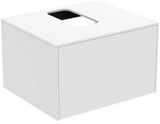 Ideal Standard Conca WT-Unterschrank 602 mm, 1 Auszug, Push-Open, Softclose, Weiß matt