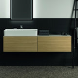 Ideal Standard WT-Unterschrank Conca, 2 Auszüge, ohne Platte, 1585 mm, Anthrazit