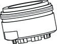 Ideal Standard Strahlregler M24x1 ND A.G. Ceramix Blue Chrom – Verchromter Mischdüsen-Einsatz