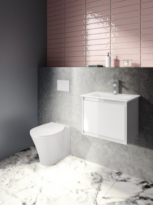 IDEAL STANDARD Connect Air Waschtischarmatur Grande Slim 125 mm mit Ablaufgarnitur Chrom
