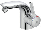 IDEAL STANDARD Melange Einhebel-Bidetarmatur mit Ablaufgarnitur, Chrom, 113 mm Ausladung