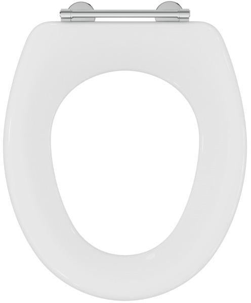 IDEAL STANDARD WC-Sitz Contour 21 mit Stangenscharnier, Weiß, Duroplast, mit Deckel