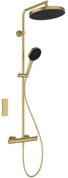Ideal Standard Duschsystem Ceratherm T125+ mit Brausethermostat Brushed Gold