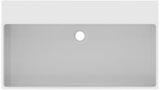 Ideal Standard Extra Aufsatzwaschtisch 815 mm, geschliffen weiß, ohne Hahnloch, mit Überlauf