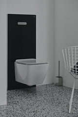 Ideal Standard WC-Element Neox ProSys für Wand-WC, Schwarz – Selbsttragend, 2/7 L Spülung