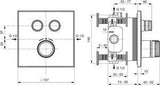 Ideal Standard Ceratherm Navigo Armaturen-Paket 03 Chrom – Brausethermostat & UP-Bausatz