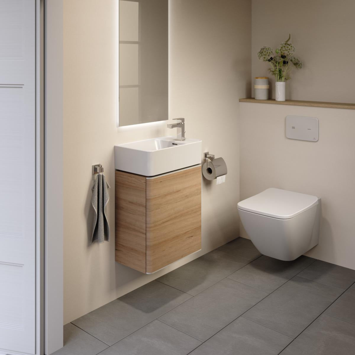 Ideal Standard WC-Sitz STRADA II Wrapover Weiß Duroplast mit Deckel und Edelstahl-Scharnieren