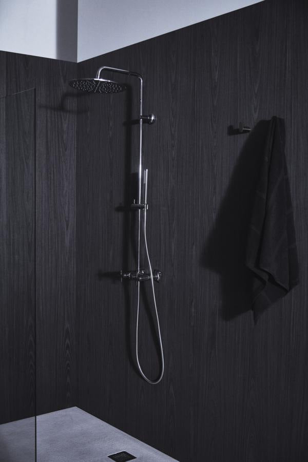 Ideal Standard Duschsystem Joy Neo mit Brausearmatur, Kreuzgriffen und Kopfbrause in Chrom