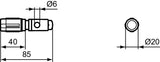 Ideal Standard Scharniersatz Connect Softclose-Dämpfer für WC-Sitze – Sanitär-Zubehör