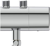 IDEAL STANDARD Eckventilthermostat Ceraplus, Chrom – Thermostatische Wand-Armatur mit Filter
