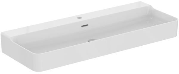 Ideal Standard Conca Aufsatzwaschtisch 1200x450x165 mm, 1 Hahnloch, mit Überlauf, Weiß