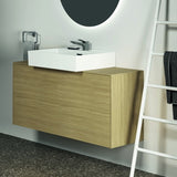 Ideal Standard Handtuchring Conca Cube eckig Brushed Gold – Messing, verdeckte Befestigung