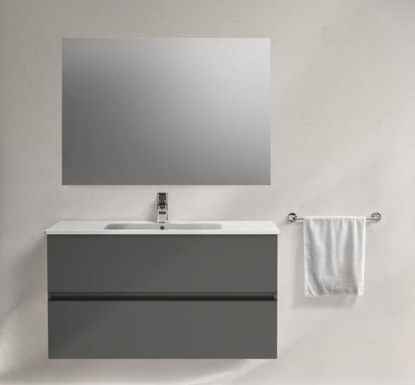 Ideal Standard Eurovit+ Waschtischunterschrank 1200 mm, 2 Auszüge, grau lackiert