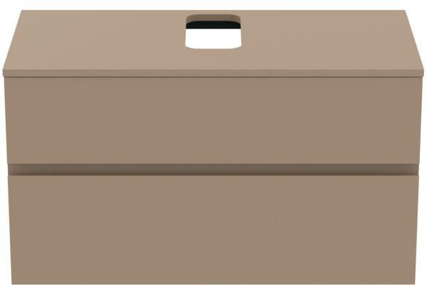 Ideal Standard Finesse Waschtischunterschrank 1002 mm, 2 Auszüge, Greige matt, wandhängend