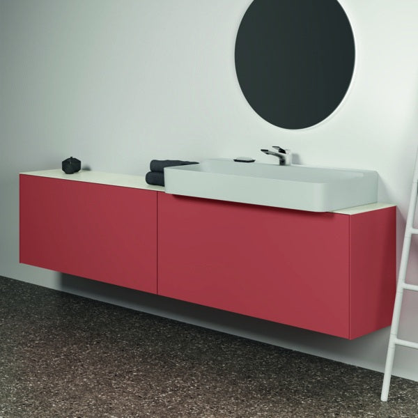Ideal Standard WT-Unterschrank Conca, 2 Auszüge, Weiß, 2385x373x540mm, ohne Platte