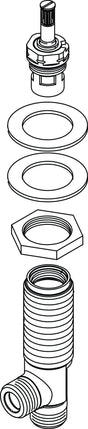 Ideal Standard Seitenventil kalt Melange – Chrom, für Sanitär-Armaturen