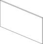 IDEAL STANDARD Conca Schubladenfront links 980x536 mm Weiß – Auszugsfront für Badmöbel