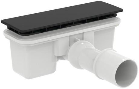 Ideal Standard Ablaufgarnitur Ultra Flat New D40/50 glatt Weiß – flache Bauhöhe, Chrom-Stöpsel