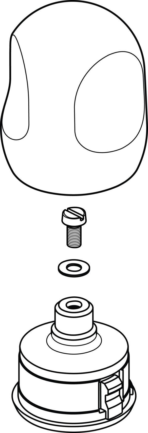 Ideal Standard Alpha Hebelgriff Chrom – B964621AA