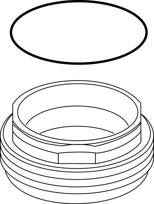 Ideal Standard Alfiere Gewindering M43X1,5 mit O-Ring – Chrom für Armaturen