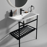 Ideal Standard Möbelwaschtisch Connect Air 1 Hahnloch mit Überlauf 840x460x165 mm Weiß