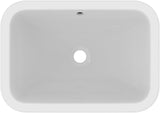 Ideal Standard Connect Einbauwaschtisch 580x410mm Weiß mit Überlauf und Ideal Plus Beschichtung