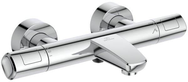 Ideal Standard Badethermostat AP Ceratherm T100, Ausladung 161 mm, Chrom – mit Verbrühschutz