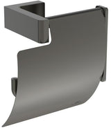 Ideal Standard Conca Cube Papierrollenhalter eckig Brushed Gold mit Klappe