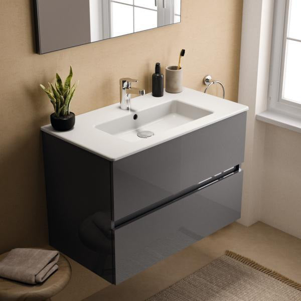 IDEAL STANDARD MWT-Unterschrank Eurovit+ 800 mm mit 2 Auszügen in grau