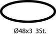 IDEAL STANDARD O-Ring 48,00x3,00 – Dichtung für Armaturen, F961021NU