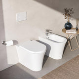 Ideal Standard Standbidet La Dolce Vita Weiß – Wandhängendes Keramik-Bidet mit Überlauf