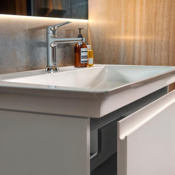 Ideal Standard Möbelwaschtisch La Dolce Vita 860 mm, 1 Hahnloch, mit Überlauf, Weiß