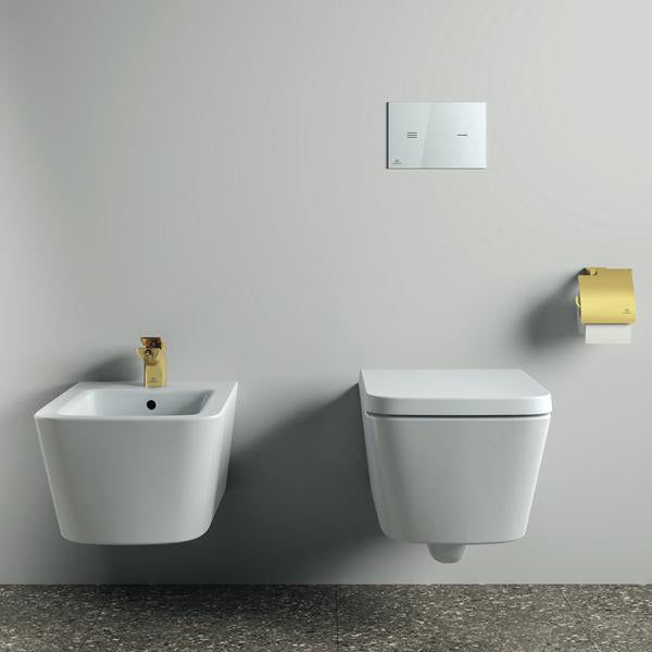 Ideal Standard Bidetarmatur Conca 133 mm mit Ablaufgarnitur Brushed Gold