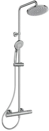 Ideal Standard Duschsystem Ceratherm T25 mit Brausethermostat, Kopf- und Handbrause, Chrom